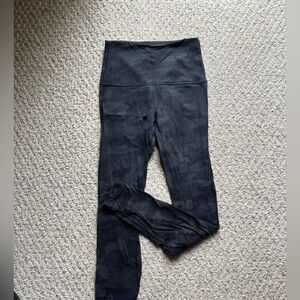 Lululemon Black Camouflage Leggings